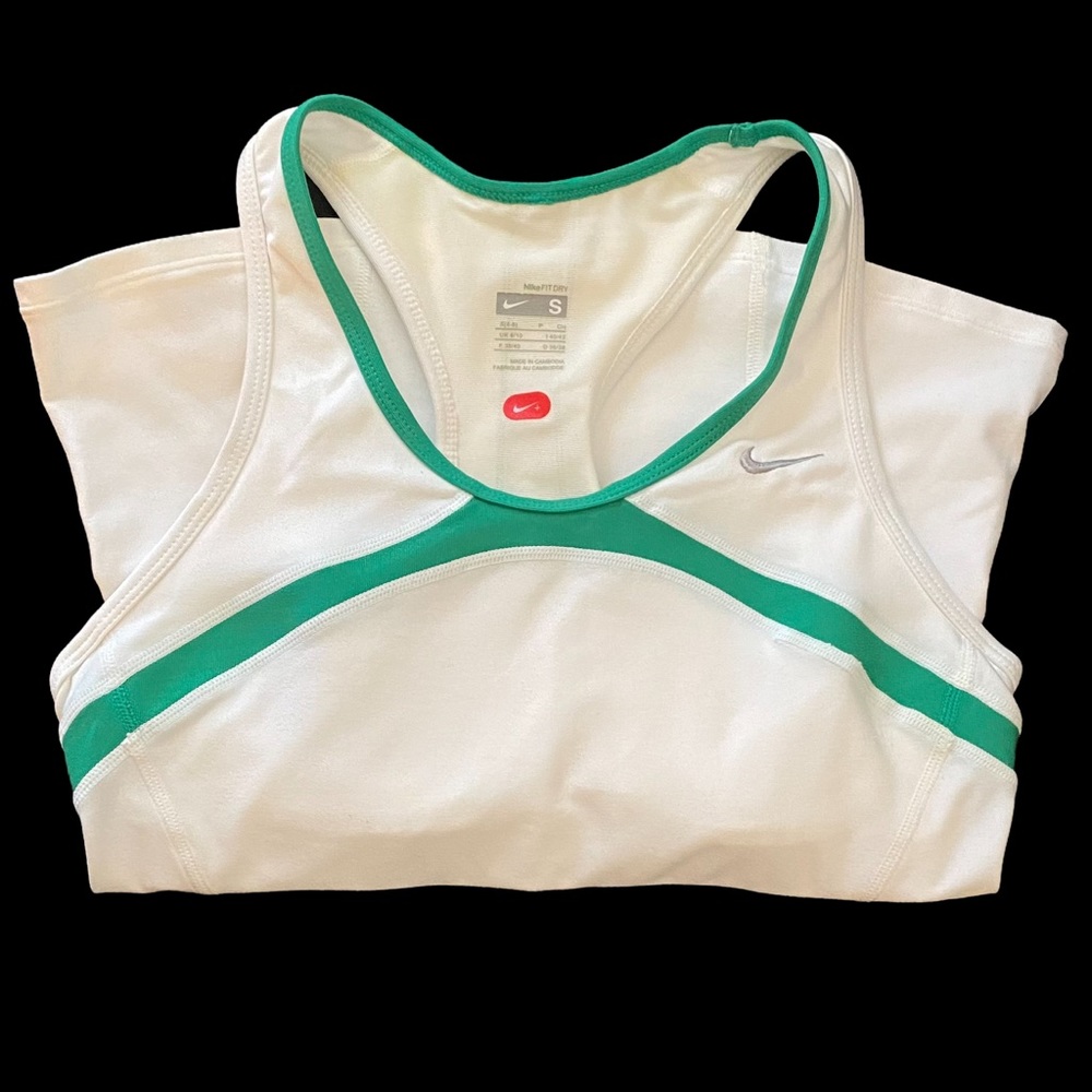 Nike Athletic Fit Dry Tank Size Small White - Women
